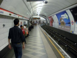 Central line eastbound platform