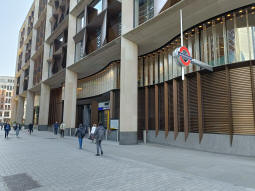 The entrance to the Walbrook ticket hall
