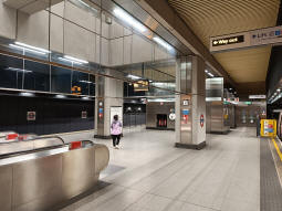 One of the ends of the platforms from platform 2