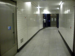The lift from the Jubilee line platforms