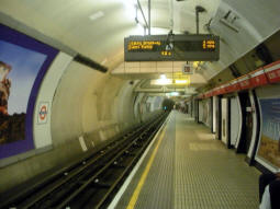 Central line westbound platform