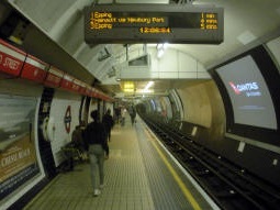 Central line eastbound platform