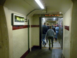 One of the lifts at the lower level