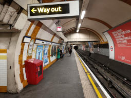 Westbound platform