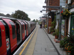 Looking along one of the platforms