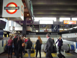 Entrance within mainline station concourse