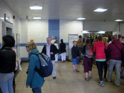 Looking in from Green Park entrance with lift up to street on left