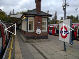 Looking along one of the platforms