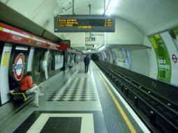 Central line westbound platform