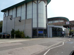 The tower containing access to the eastbound platform