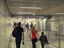 Entrance from the north-end of St. Pancras station