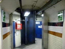 Looking towards the spiral-staircase at the lower level