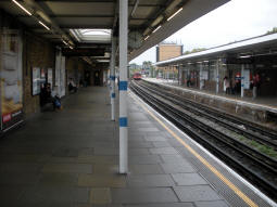 Looking along the eastbound platform