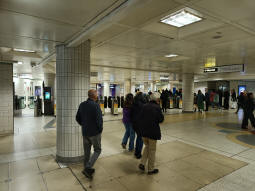The part time Central line ticket hall