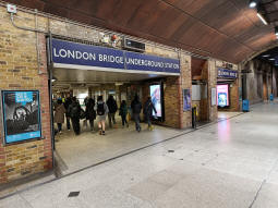 Entrances coming from the National Rail station