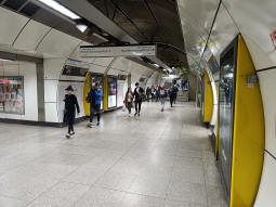 This passageway between the Northern line platforms was originally the location of the southbound platform