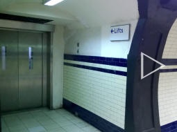 One of the lifts at the lower level
