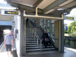 The way out from the island platform