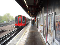 Northbound platform, with train leaving