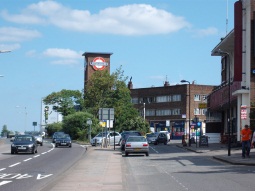 The building from a distance