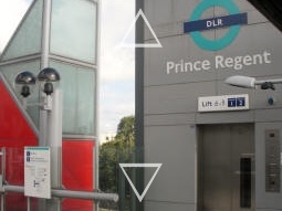 The newer lift down to the platforms