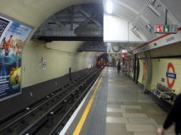 Eastbound platform