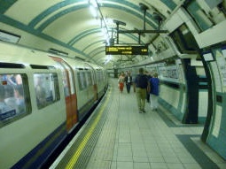 Westbound platform