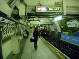 Westbound platform