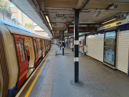Westbound platform