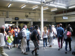 Busy ticket hall