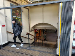 Entrance stairs from the street to the ticket hall