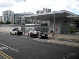 Looking across from the railway station