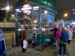 One of the subway entrances
