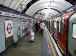 Southbound platform