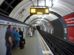 Southbound platform