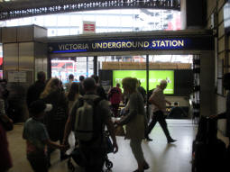 An entrance from the National Rail station