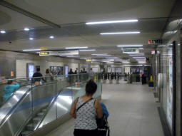 Cardinal Place ticket hall from the lift down towards the Victoria line
