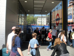 An entrance adjacent to the National Rail station