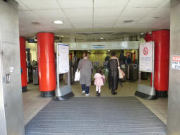 Looking into the front entrance