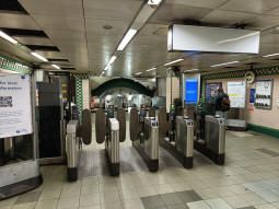 The ticket hall looking towards the escalators and stairs down to the platforms