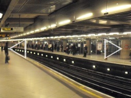 District and Circle line platforms, taken from eastbound