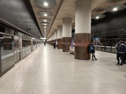 The platforms from the eastbound side